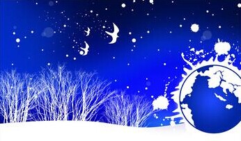 雪山顶上的流星