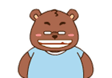 笨笨熊：掉了一颗牙