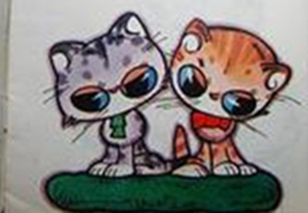 小猫学本领的故事