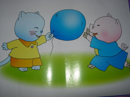 小猫分气球的故事